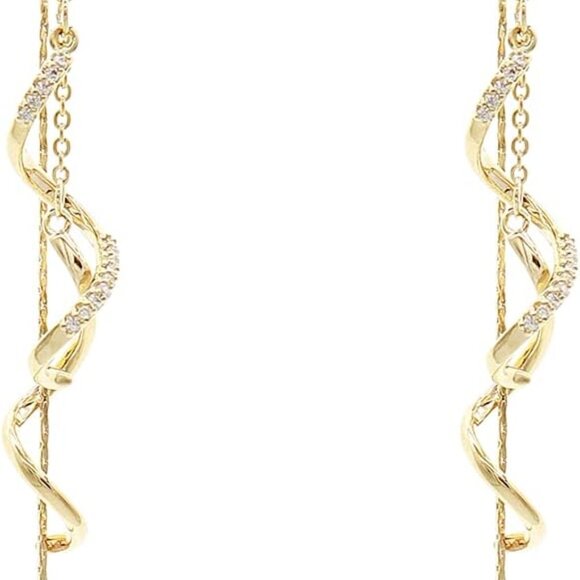 Gold Long Chain Threader Earrings for Women - Fashion Statement Drop Dangle Thre - Picture 1 of 6